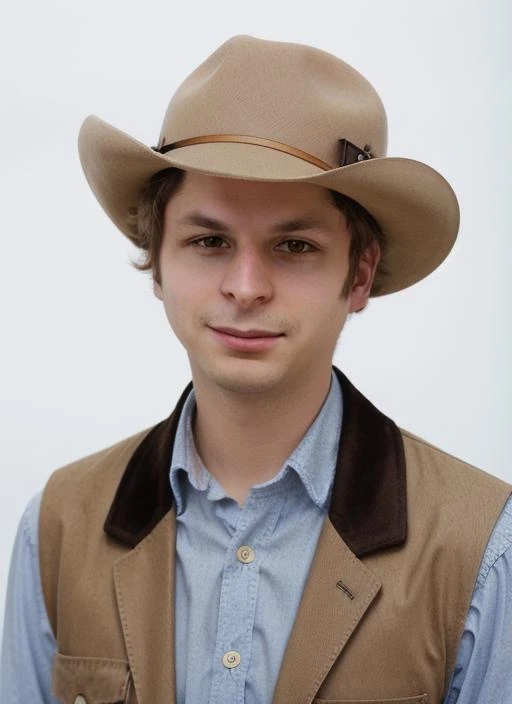 mc1 , headshot, man, solo, man wearing Suede Waistcoat, Flat-brimmed Hat, Bandit Mask, Knuckleduster Ring, Riding Spurs, full body, full body shot, white background, no background, PNG, natural lighting, no shadows, ultra detailed, hyperrealistic, 80mm, 4k, 8k, 8k realistic, sharp focus, intricate, high resolution <lora:MichaelCera:.95>