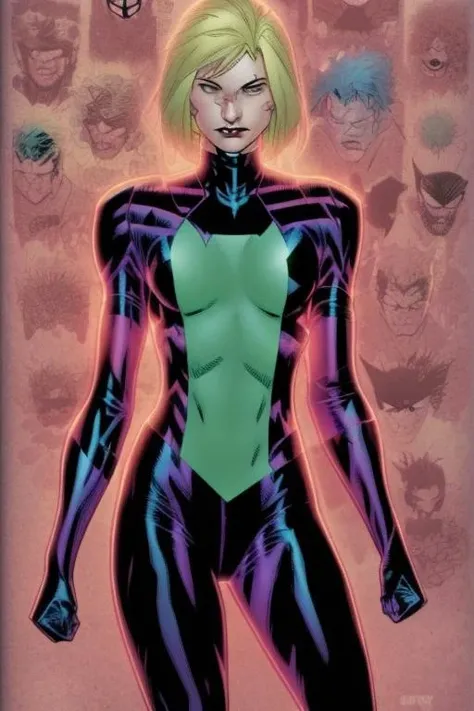 cozmikduzk1, comic book cover, cartoon, trading card style,a man with green hair and a jacket on his shoulders and a white shirt on his chest and a black jacket on his shoulder, Cosmo Alexander, fantasy character portrait, a character portrait, fantasy character portrait, a character portrait, fantasy art, cinematic lighting, extremely detailed, joe madureira, arterm, wlop, cozmikduzk1