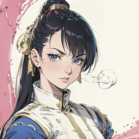 Raw,illustration,(muted color,partially colored:0.8),detailed linear hatching \(texture\),official art,recolored,flat color BREAK
1 girl,chun-li,capcom,cute,detailed face,<lora:STEELBALLRUNComicStyle:0.5>,