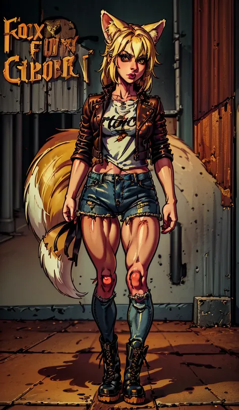 <lora:Linda _ Fox girl:1> photograph of a blonde (fox girl) wearing (Grunge Rocker: Ripped jeans, band tee, leather jacket, and combat boots.) <lora:Detailed_Places_R-128_v1:.1>, XenTAI-pos, <lora:LORA-XenoDetailer-v3:0.75>