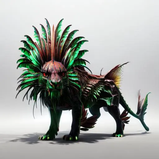 <lora:ShadowMane:1>, full body, lion, fish, hybrid, feathers, finds, feral, simple background, detailed body, detailed big eyes, chibi, looking at viewer, imminent explosion, monochrome, <lora:more_details:1>