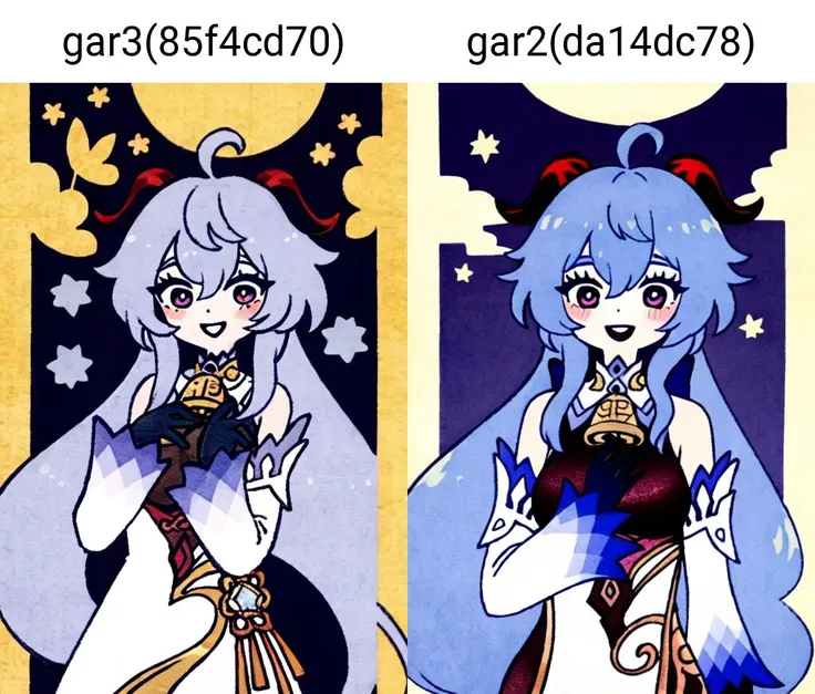 masterpiece, best quality, ganyu \(genshin impact\), 1girl, solo, horns, blue hair, bell, gloves, detached sleeves, long hair, ahoge, sidelocks, bangs, breasts, looking at viewer, smile, bare shoulders, white sleeves, medium breasts, purple eyes, neck bell, black gloves, open mouth, upper body, blush, bug, gold trim, butterfly, hand on own chest