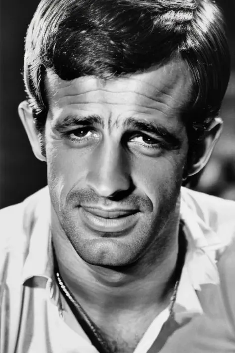 portrait of , jean paul belmondo <lora:jean_paul_belmondo-06:1>
