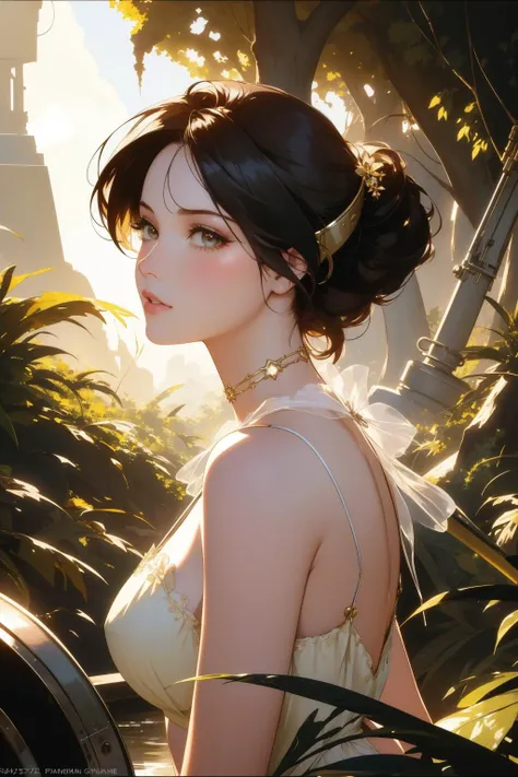 1girl, (fashion art stylized by Patrick Demarchelier:0.9) and (Henry Raeburn:0.9) and (James C. Christensen:0.9) and (Paul Chabas:1.2) , mundane Fractal, stylized, Dutch angle shot of a Refreshing Furious ("The Fallout":1.3) , plain Technicolor background, lush nature and roots, Bathed in shadows, in focus, Dark, American Impressionism, split lighting, macro lens, Cathode tube, Swirling Glass, blended visuals, RTX, Concept Art World