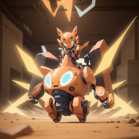 <lora:Rototech-20:0.8> ,rototech, hologram aura , orange battle mech,
