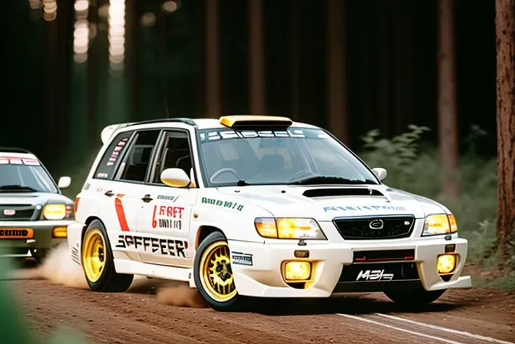 DIAMOND RALLY FORESTERSF5, high quality photograph, bokeh, analog, depth of field, portra 800 film, (((NFS))), (((Need For Speed))), <lora:FORESTERSF5:0.6>