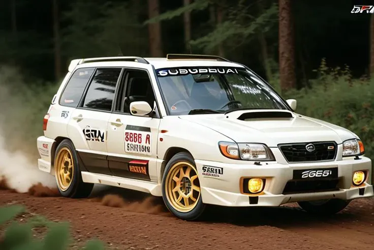 SUBARU RALLY FORESTERSF5, high quality photograph, bokeh, analog, depth of field, portra 800 film, (((NFS))), (((Need For Speed))), <lora:FORESTERSF5:0.6>