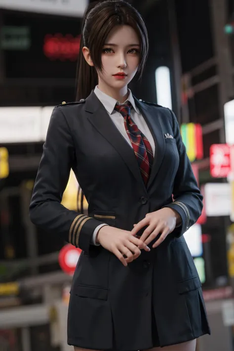 1girl, solo,realistic, blurry,blurry background, eyes with beautiful details, incredibly absurd, high resolution, best quality, ultra detailed and beautiful, fine Detail, masterpiece, top quality, official art, CG unity 8k wallpaper, cinematic lighting, slim and smooth lines,<lora:lan_20230611164241:0.8>,(school_uniform)