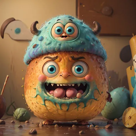 Pets,absurdres,realistic,artbook,style of Pixar,angry,glaring,homocacti,masterpiece,best quality,<lora:Cute Pet:0.8>,