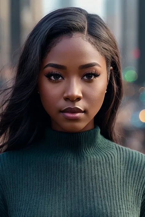 perfect cinematic shoot of a beautiful woman (EPCh344ndr34:.99), a woman standing at a Shibuya Crossing , lip liner,perfect hair, wearing sexy teal (sweater with (Modesty Panel:1.3):1.2), (midnight sun phenomenon in background:1.2), (detailed background:1.1), (face focus), modelshoot style, (extremely detailed CG unity 8k wallpaper), professional majestic (photography by Roberto Ferri:1.1), 24mm, exposure blend, hdr, extremely intricate, High (Detail:1.1), dramatic, soft cinematic light, (looking at viewer), (beautiful scenery),8k, highly detailed, rich environment, 4k textures, soft cinematic light, elegant, ((((cinematic look)))), soothing tones, insane details, hyperdetailed, ("Dreams into reality with SDKoh!":1.1), (epiCPhoto)