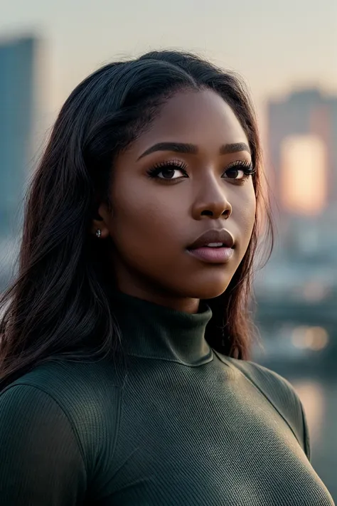 perfect cinematic shoot of a beautiful woman (EPCh344ndr34:.99), a woman standing at a The Floating City of Atlantis , lip gloss,perfect hair, wearing sexy burgundy (turtleneck with (Modesty Panel:1.3):1.2), (firefly dance in background:1.2), (detailed background:1.1), (face focus), modelshoot style, (extremely detailed CG unity 8k wallpaper), professional majestic (photography by Roberto Ferri:1.1), 24mm, exposure blend, hdr, extremely intricate, High (Detail:1.1), dramatic, soft cinematic light, (looking at viewer), (beautiful scenery),8k, highly detailed, rich environment, 4k textures, soft cinematic light, elegant, ((((cinematic look)))), soothing tones, insane details, hyperdetailed, ("Dreams into reality with SDKoh!":1.1), (epiCPhoto)