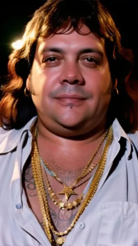 portrait of sks man (mattioli:1) with tattoos like a hippie from the 70s, high detailed, high quality, (master piece), 4k, 8k,  <lora:mattioli:1>