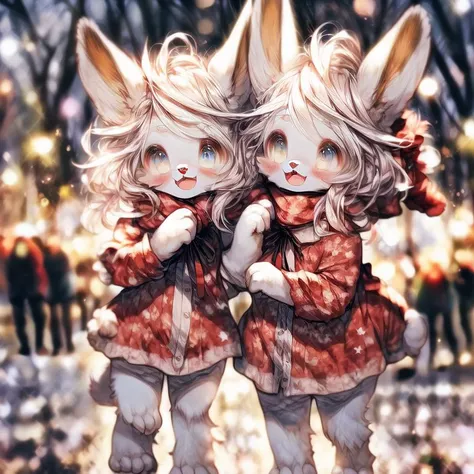 Cute fox ears,Enchanting facial features。
The fiery red wrapped hip skirt will reflect the bumpy figure to the fullest,Fair and snowy shoulders,The skirt swayed, and you could see the slender legs,It was even wrapped in stockings as thin as cicada wings,Black silk on the left leg,White silk on the right leg。
Beautiful feet on lace-up heels,Slender ribbons run down the calves,Take a step,The bell tied to the ankle makes a soft "jingle" sound。