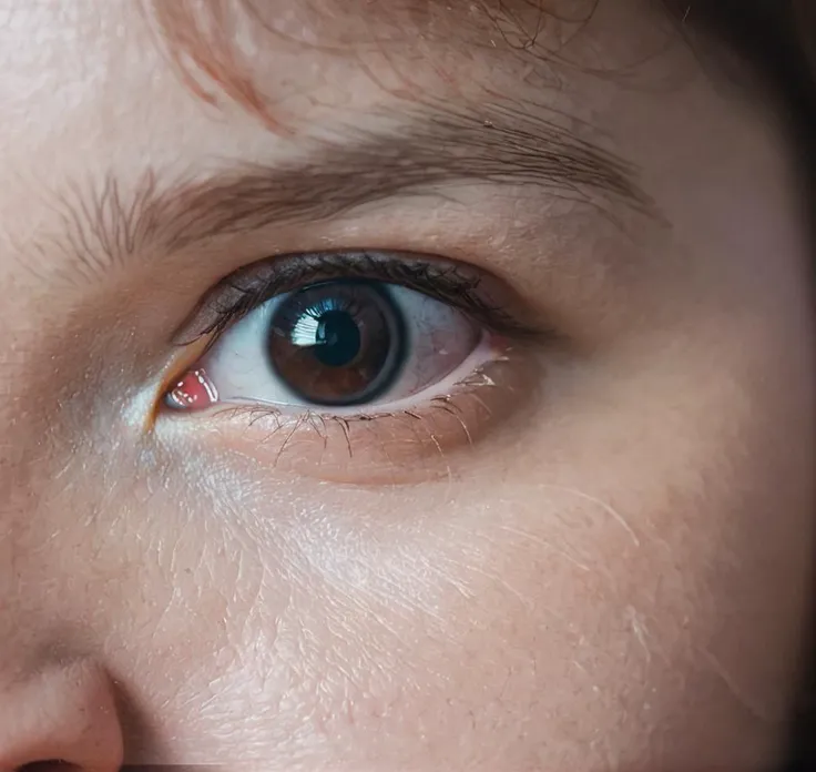 closeup on eye