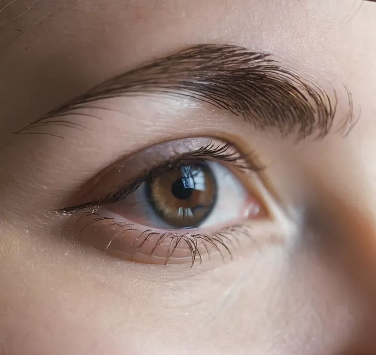 closeup on eye