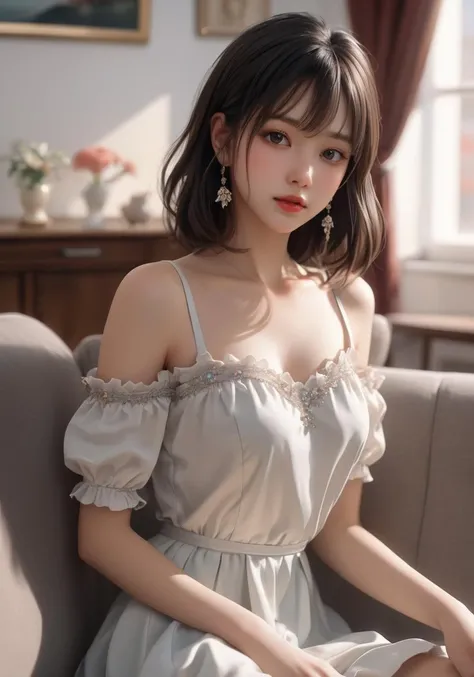 A slight smil、NSFW、((cammel toe))、(Female genitals:1.1)、Sexual young girl 、、 Adorable、 (Ruffled White Summer Dress:1.2) 、 (see -through:1.3)、 Twin-tailed 、 (a high chroma、top-quality:1.0)、 (highlydetailed skin)、 (Best Quality:1.1)、 (超A high resolution:1.0) 、(photographrealistic:1.0)、 (ultra-detailliert:1.0)、 (in 8K、 Raw photo:1.1)