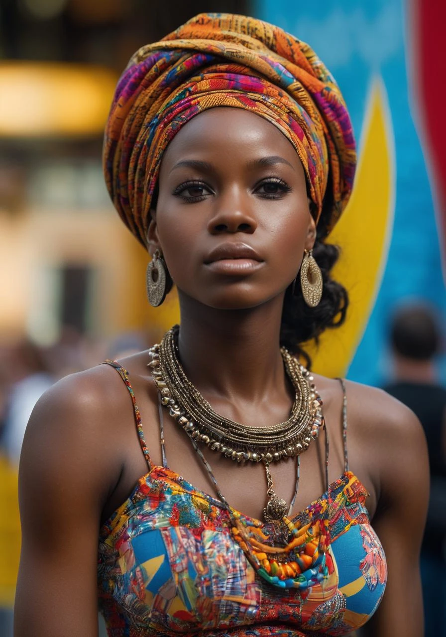 photograph, absurdres, highres, ultra detailed,
:d black woman
