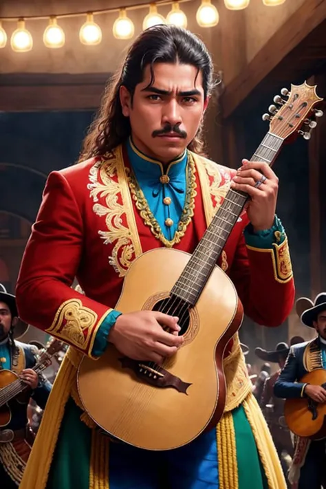 mariachi band cantina (SouthOfTheBorderSD15:1.0)
(masterpiece:1.1) (best quality) (detailed) (intricate) (8k) (HDR) (wallpaper) (cinematic lighting) (sharp focus)