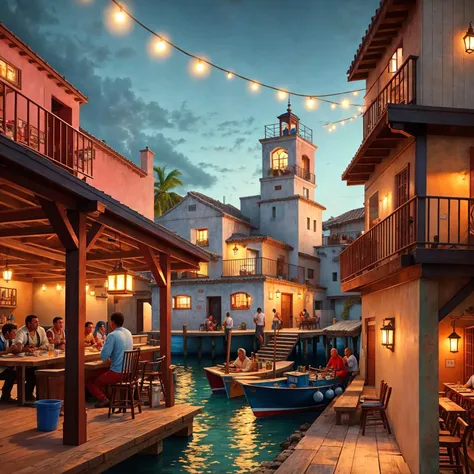 dock workers coastal village cantina patio (SouthOfTheBorderSD15:1)
(masterpiece:1.1) (best quality) (detailed) (intricate) (8k) (HDR) (wallpaper) (cinematic lighting) (sharp focus)