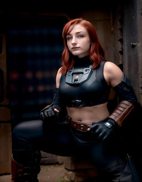 An iron element fighter(Mercury) only with the legs,redheads