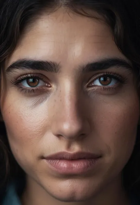 cinematic film still closeup,closeup face portrait,emotional,beautiful (ohwx woman:1.3) in a dark room crying tears of joy,brown hair,brown eyes,looking at viewer,sleepwear,hyperdetailed photography,ringlight,4k textures,intricate details,8k,<lora:cascina_db128_v1_Lora:1>,