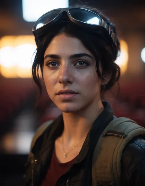 cinematic film still closeup of (ohwx woman:1.3) as a female character in a post apocalyptic videogame, inside a abandoned theater, unreal engine 5, ray tracing, god ray, speck dust,<lora:cascina_db128_v1_Lora:1> . shallow depth of field, vignette, highly detailed, high budget, bokeh, cinemascope, moody, epic, gorgeous, film grain, grainy