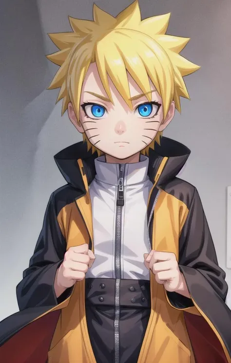 1 boy,cute,looking at viewer, adorabel boy,cute face,details sky,handsome,young,juvenile,((masterpiece:1.4,best quality)),multiple details,eyeshadow,sfw, full shot,
<lora:narutovers:0.2>, naruto, yellow hair, blue eyes, more details in eye
