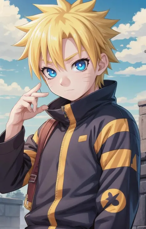 1 boy,cute,looking at viewer, adorabel boy,cute face,details sky,handsome,young,juvenile,((masterpiece:1.4,best quality)),multiple details,eyeshadow,sfw, full shot,
<lora:narutovers:0.2>, naruto, yellow hair, blue eyes, more details in eye