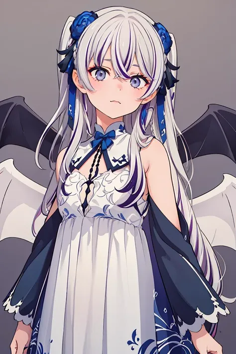(masterpiece, best quality), 1girl, <lora:dxl4:0.8> 1 girl, dress, streaked hair, flower, white dress, hair flower, multicolored hair, wings, hair ornament, long hair,