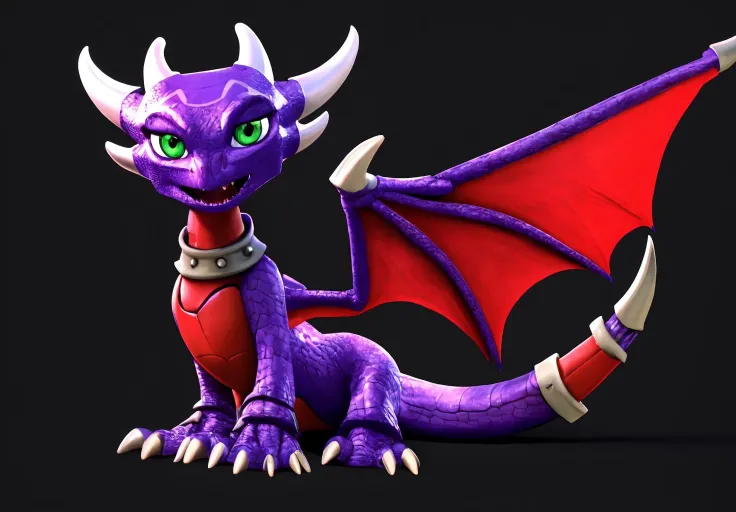 <lora:cynder:0.8>, cynder, solo, simple background, closed mouth, green eyes, sitting, open mouth, full body, black background, facing viewer,