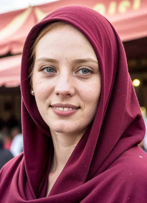 portrait of sks woman in Marrakech, at the bustling Djemaa el-Fna square, by Flora Borsi, style by Flora Borsi, bold, bright colours, ((Flora Borsi)), by Henri Cartier-Bresson, <lora:lora-small-deborah-ann-woll-v1:1>