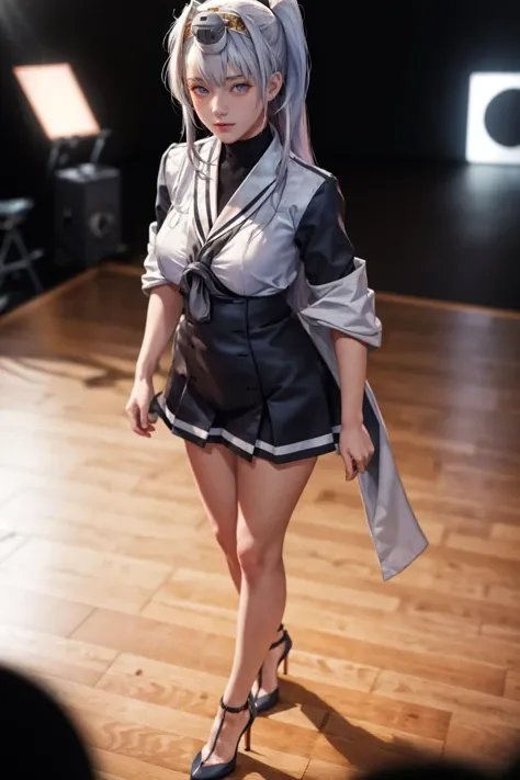 highres,absurdres,masterpiece,best quality,original,extremely detailed CG,extremely detailed wallpaper,perfect lighting,(standing on the stage),looking at viewer,1girl,blurry background,bare hands,from above,
<lora:Fuyutsuki:0.7>,fuyutsuki \(kancolle\),high heels,<lora:GoodHands-beta2:1>,