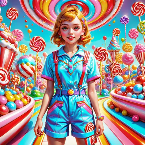((best quality)), ((masterpiece)), ((realistic,digital art)), (hyper detailed),Candy Land  Slit Details,,chest pockets,,Side pockets,,Vintage Design,Tonal Stitching, , octane rendering, raytracing, volumetric lighting, Backlit,Rim Lighting, 8K, HDR <lora:Candy_land_2:0.6>