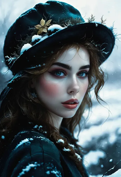 watercolor painting (masterpiece, best quality, hyper detailed, ultra realistic, 32k, RAW photo) ((winter variation)), perfect composition and chiaroscuro by Rembrandt, concept art by Michal Karcz, by Greg Rutkowski, by Franciszek Starowieyski, by Emilia Wilk, by Darek Zabrocki, by Karol Bak, by Yigal Ozeri, by Yoann Lossel, by Yossi Kotler, <lora:Desolation:0.3> <lora:zavy-cntrst-sdxl:1> <lora:aesthetic:1> <lora:detailed_notrigger:1> <lora:Supermodel-SDXL:1> . vibrant, beautiful, painterly, detailed, textural, artistic