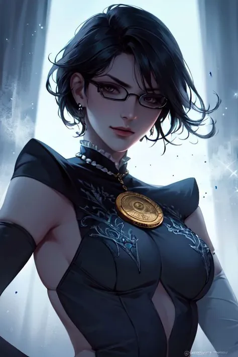 <checkpoint:divineelegancemix_V9:0.85>, (((perfecteyes eyes))),<lora:more_details:1>,((full view)) dynamic poses, sexy face, ((best eyes)) solo, bayonetta2, 1girl, bodysuit, makeup, lipstick, short hair, jewelry, glasses, amulet, elbow gloves, ultra high res, perfecteyes eyes, (photorealistic:1.4), high resolution, detailed, raw photo, rich colors, hyper realistic, lifelike texture, dramatic lighting, unreal engine, photorealistic, photo, realism, photorealism, high contrast, photorealistic, 8k, HD, high definition, detailed realistic, detailed, skin texture, hyper detailed, realistic skin texture, ((HD, clear, sharp, in focus))