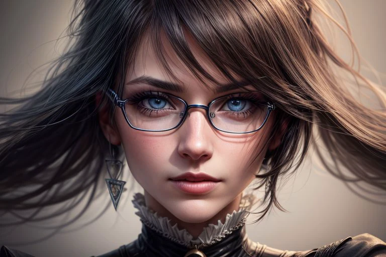 eyes, 350 years old girl,<checkpoint:divineelegancemix_V9:0.85>,<lora:more_details:1.2>, ((full view)),
((close up)), dynamic face, ((best eyes)) solo, (bayonetta2), 1girl, bodysuit, makeup, lipstick, short hair, jewelry, glasses, amulet, elbow gloves, ultra high res, (photorealistic:1.4), high resolution, detailed, raw photo, rich colors, hyper realistic, lifelike texture, dramatic lighting, unreal engine, photorealistic, photo, realism, high contrast, photorealistic, 8k, HD, high definition, detailed realistic, detailed, skin texture, hyper detailed, realistic skin texture, ((HD, clear, sharp, in focus))