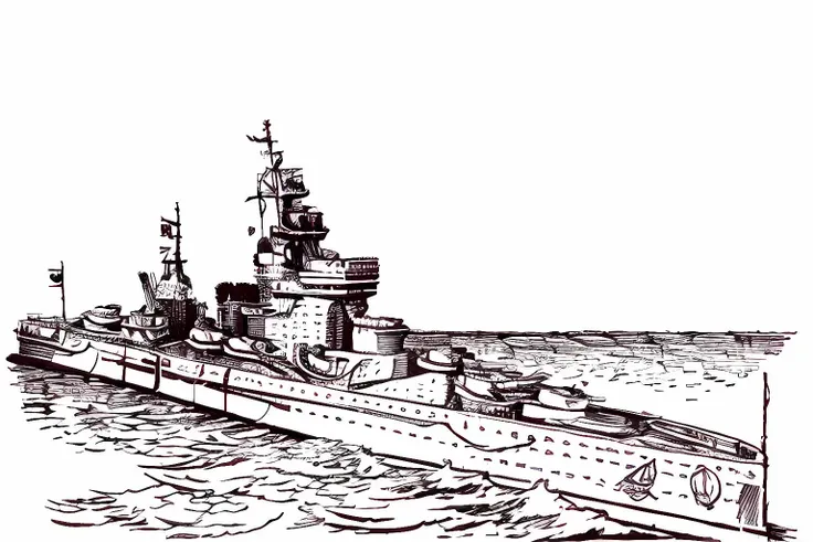 warspite, lineart