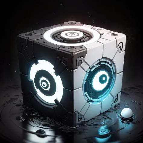 <lora:YinYangTech-20:0.8>,yinyangtech , scifi, yin yang, flow 
(simple background:1.3), cube, heart shape