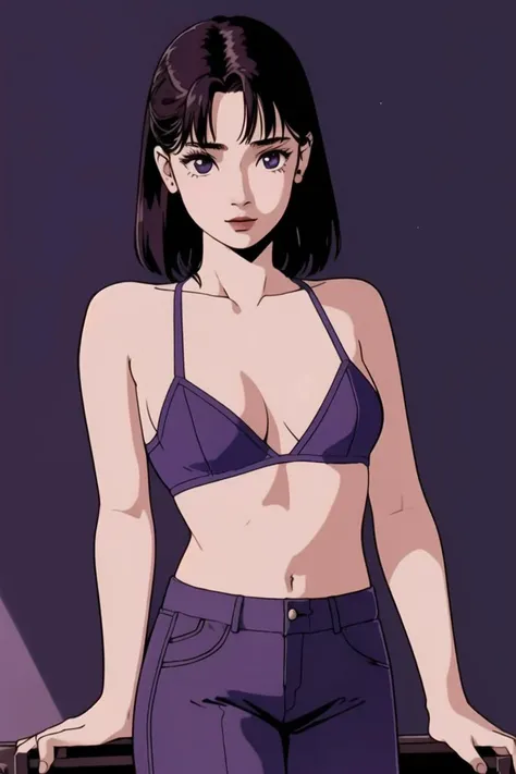girl, (hotify,digital art,fit,hot body,instagram:1.2), (monster:1.4), (Interior,Steampunk Background:1.4),Thicc,Big Breasts,(Resting on a diagonal),Medium Hair,Bun Hair,(maroon Bralet,lavender Tapered Pants:1.3),final fantasy,String Bikini ,(masterpiece,detailed,highres:1.4) <lora:90s_steel:0.6>