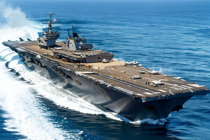 (masterpiece, best quality:1.2), ultra-detailed, aircraft carrier large boat (side view:1.5) WarShip , (realistic:1.5), <lora:EdobWarShips_v1.0:0.8>