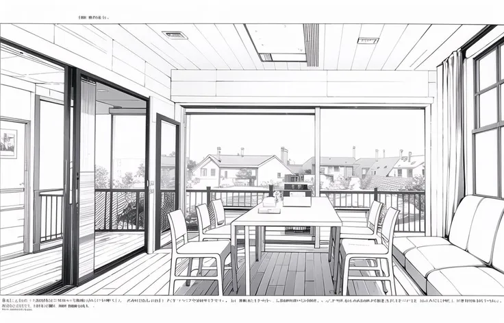masterpiece,best quality,indoors,no humans,scenery,simple background,building,architecture,lineart,<lora:Architectural cross section perspective:0.5>,