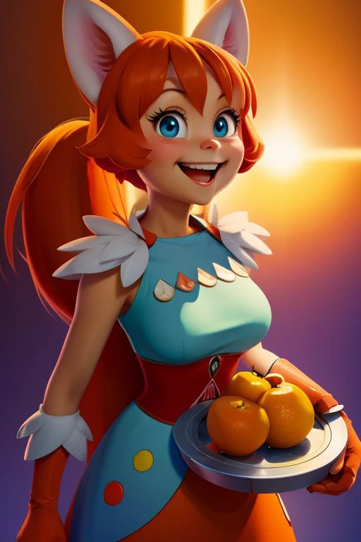 [masterpiece:1.3 | concept art | fantasy art | illustration | best quality],
BREAK
Cute, anthropomorphic orange girl, kawai , looking at the viewer, big grin, fruit,
BREAK
dynamic composition, dramatic lighting, award winning, simple background.