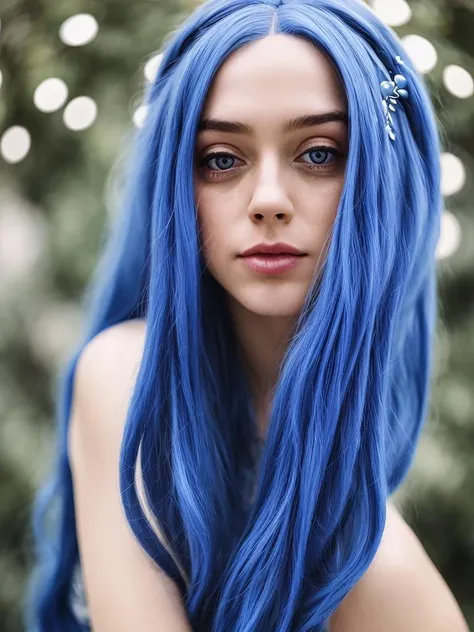 <lora:Maybe Baby v1.3:0.7>, Maybe Baby, blue hair, beautiful detailed blue eyes (masterpiece:1.2) (photorealistic:1.2) (bokeh:1.2) (best quality) (detailed skin:1.3) (intricate details) (8k) (HDR) (cinematic lighting) (sharp focus)