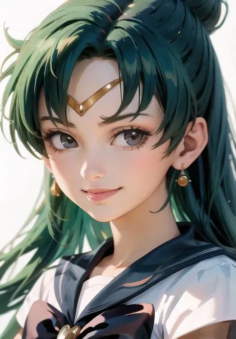 (Extreme Detail CG Unity 8K wallpaper, masterpiece, highest quality), (exquisite lighting and shadow, highly dramatic picture, cinematic lens effect), (Sailor Moon: 1.4), delicate facial features, charming smile, star eyes, ((dark green hair)), tight top, white gloves, mini skirt, dynamic pose, lying in the garden), (background in a garden full of flowers) (excellent detail, outstanding lighting, wide angle), (excellent rendering, enough to be proud of its kind),