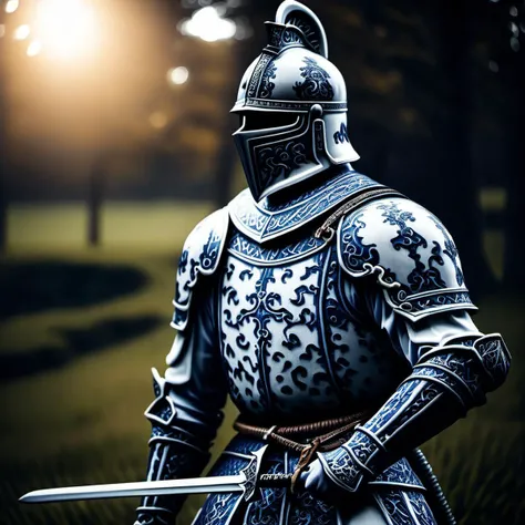 <lora:bwporcelaincd_xl-000007:1.2> a cinematic shot of (( bwporcelaincd_xl medieval knight with a sword )) (cinematic atmosphere:1.2), RAW photo shot by dslr Fujifilm XT3 depth of field bokeh soft lighting film grain photography Realistic photorealistic Lifelike (full sharp:1.2) intricate 4k 8k quality resolution uhd extremally ultra skin texture
