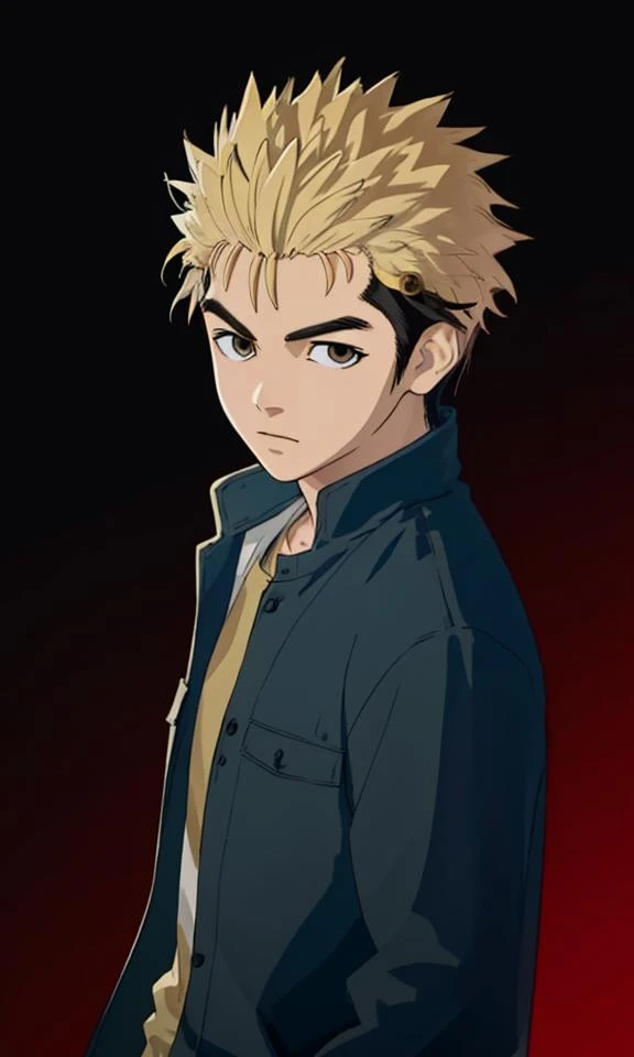 kaito\(ajin\),1boy,face,two-tone hair, male focus, solo, masterpiece, best quality, <lora:kaito-3:1>