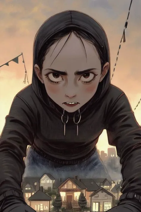 strange things, the abyss devouring a suburban village,
