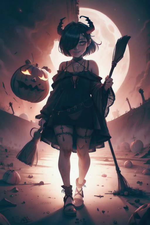 Halloween Pumpkins, DARK Halloween floor, Horror, Lots of pumpkins, Petite sexy Indian Girl with Horns in witch lingerie, eating Candy from Skull, DARK bloody Dress, Skulls, bats, broom, witch, smiling, freckles, levitating pumpkins, neon eyeballs, Galaxy eclypse nebula eyes, atmospheric lightning, Fantasy eyeballs, very detailed, qhd, cinematic lightning, dynamic scene
(dramatic, gritty, intense:1.4),masterpiece, best quality, 32k uhd, insane details, intricate details, hyperdetailed, hyper quality, high detail, ultra detailed, Masterpiece, photography, realistic landscapes