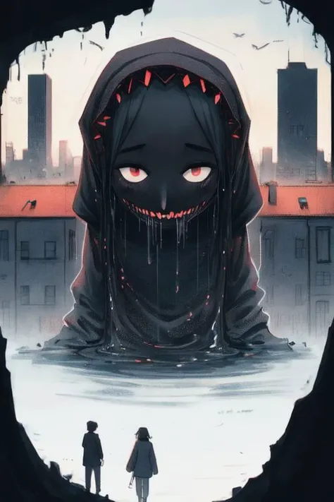 strange things, the abyss devouring a suburban village,