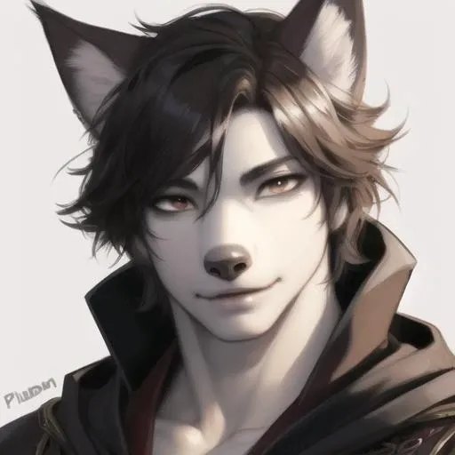 <lora:blaidd-000019:0.8>,blaidd,blaidd cloak,Ruan Jia,Pino Daeni,darkgem,dimwitdog,muscular male wolf anthro, (detailed face), (detailed fluffy fur)